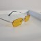 Ochelari de soare Rimless - Ochelari fara rama - Brate argintii Lentile glabene