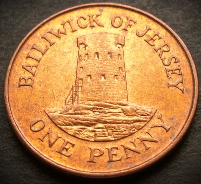 Moneda 1 PENNY - JERSEY, anul 2002 * cod 3470 foto