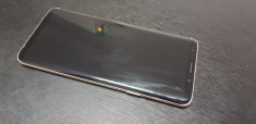 Samsung S9 PLUS, dual sim, spate crapat, la cutie, gold foto