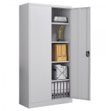 Fiset metalic Premium 4 polite+baza, 185x90x40 cm, vopsit gri, 60 kg/polita, dulap metalic neasamblat