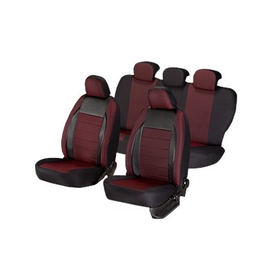 SET HUSE SCAUN ELEGANCE ROSU 44495 foto