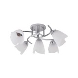 Lustra Silvia Crom+Alb 5xE27 60W, Erste
