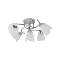 Lustra Silvia Crom+Alb 5xE27 60W