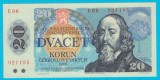 Cehoslovacia 20 Korun 1988 &quot;Seria Brunovsky&quot; UNC seria: E06 927195