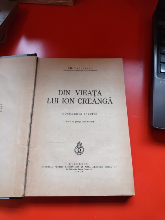 Din viața lui Ion Creangă - Gh. Ungureanu