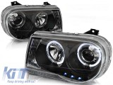 Kit de faruri tuning cu ochi de &icirc;nger halogen, potrivit pentru Chrysler 300C 2005-2010 sedan/combinate, stanga si dreapta Performance AutoTuning