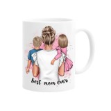Cana alba personalizata best mom ever, INOVATIX&reg;. 330ml, Oem