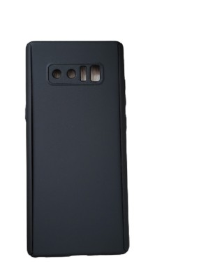 Set husa protectie formata din 3 piese fata spate si folie silicon compatibila cu Samsung Galaxy Note 8 Negru foto