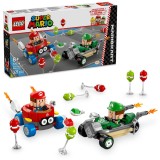 LEGO&reg; Super Mario - Mario Kart&trade; &ndash; Baby Mario si Baby Luigi 72034, 321 piese