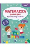 Carte Matematica pas cu pas 3-4 ani - Fise lucru - Grupa mica - Luminita Albu
