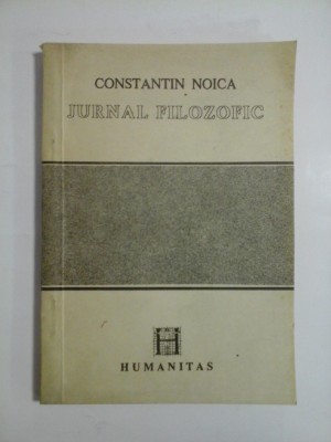 JURNAL FILOZOFIC - CONSTANTIN NOICA foto