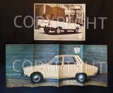 DACIA Lot Publicitate anii 1970 &ndash; DACIA 1304 pick-up PAPUC si 1300 Pliant-Poster publicitar 58x23cm Advertising Marketing Reclama Export Lb. Franceza