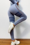U651-182 Colanti sport cu talie inalta, insertii modelatoare si perforatii