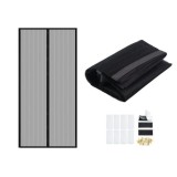 Plasa usa pentru tantari, muste sau alte insecte Magic Mesh, Inchidere Magnetica, negru