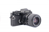 Aparat foto film Cosina CT-1A cu Exakta 35-70mm, Canon