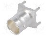 Conector BNC, 50&Omega;, mama, argintat, TE Connectivity - 1-1337445-0
