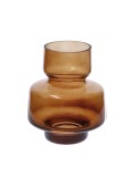 Cumpara ieftin Vaze flori sticla maro 14 x 15 cm