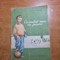 carte cu jocuri pentru copii - carnetul meu de jocuri - din anul 1955