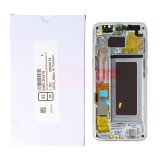 LCD+Touchscreen cu Rama Samsung Galaxy S8 / G950 SILVER Original Service Pack