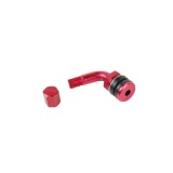 Valva moto scutere QT-4, 90&deg;, demontabila, culoare rosu Cod Produs: MX_NEW ZLO52052