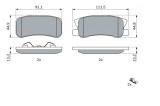 BOSCH 0 986 424 717 set placute frana,frana disc