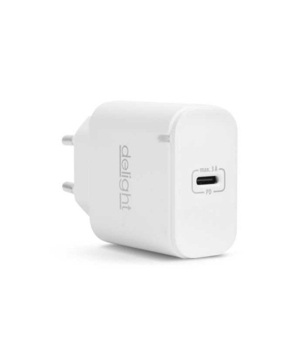 Incarcator retea 230V - USB Type C PD 20W incarcare rapida alb