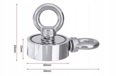 Magnet de neodim de 190 kg, franghie și manusi 2881 foto
