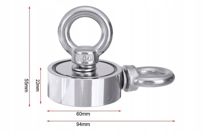 Magnet de neodim de 190 kg, franghie și manusi 2881