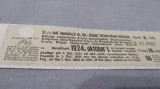 CUPOANE DE TREZORERIE CU REDUCERE 1924 UNGARIA