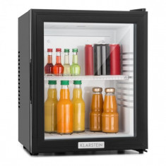 Klarstein Klarstein MKS-12, 24 l, neagra, minibar, mini frigider, u?a de sticla, frigider de camera, clasa de energie A foto