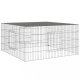 Cumpara ieftin Cusca pentru iepuri, 110x110x55 cm, fier galvanizat