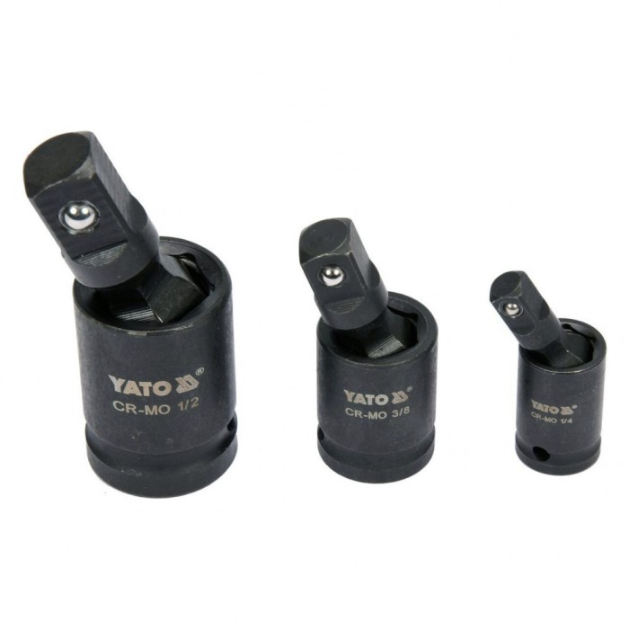 Set articulație cardanică impact 1/4,3/8,1/2 Yato YT-10643
