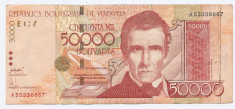 Venezuela 50.000 Bolivares 29.09.2005 - A53336867, B11, P-87a foto