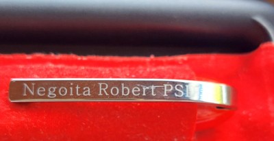 Stilou Parker rosu Inscriptionat pe agatatoare Negoita RobertPSD foto