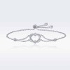 Bratara Din Argint Model INIMI Impletita - ARG396A, Argintboutique