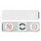 Incarcator telefon wireless 3 in 1 A.S.I.N.C , alb , pliabil , material piele ecologica , abs , magnet , dimensiuni pliat 85x80x25 mm , greutate 120 g