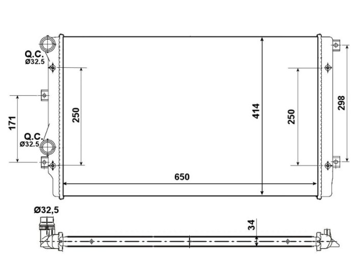 NRF 53406A Economy Class Radiator, racire motor