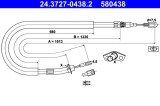 ATE 24.3727-0438.2 Cablu, frana de parcare