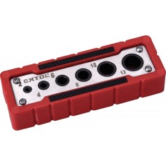 EXTOL PREMIUM ?ablon de ghidare pentru burghie, 6 dimensiuni: 3-13 mm foto