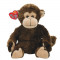 Maimuta de Plus TY Beanie Babies 2.0, Maro, 15 cm