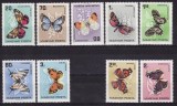 C5810 - Ungaria 1966 - Fluturi 9v.nestampilat MNH
