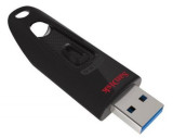 Stick USB SanDisk Cruzer Ultra, 128GB, USB 3.0, Negru