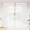 vidaXL Perdele cu perdele Alb 500x100cm Poliester 4107771
