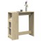Gossi masa bar cu rafturi stejar sonoma 101x40x103,5cm lemn prelucrat