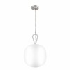 Pendul GLS GoodHome Armanty, alb, efect cromat, 1xE27