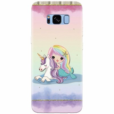 Husa silicon pentru Samsung S8 Plus, Mermaid Unicorn Play foto