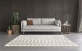Covor Belgian, Sherpa 52992, Crem/Gri, Diverse Dimensiuni - 120x170 cm