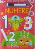 Scrie, sterge, repeta! Numere. Carte de activitati reutilizabila