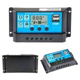 Cumpara ieftin Regulator Controler Solar PWM 10A, 12V24V, 2 X USB, ecran LCD