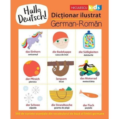 Hallo Deutsch! Dictionar ilustrat german-roman foto